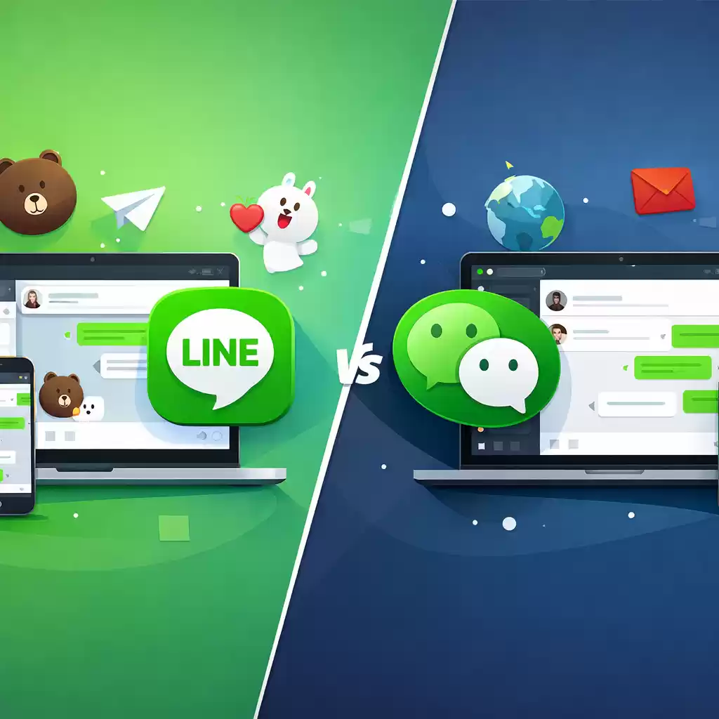 LINE社交和微信的文化差异，line比微信早出吗-LINE下载