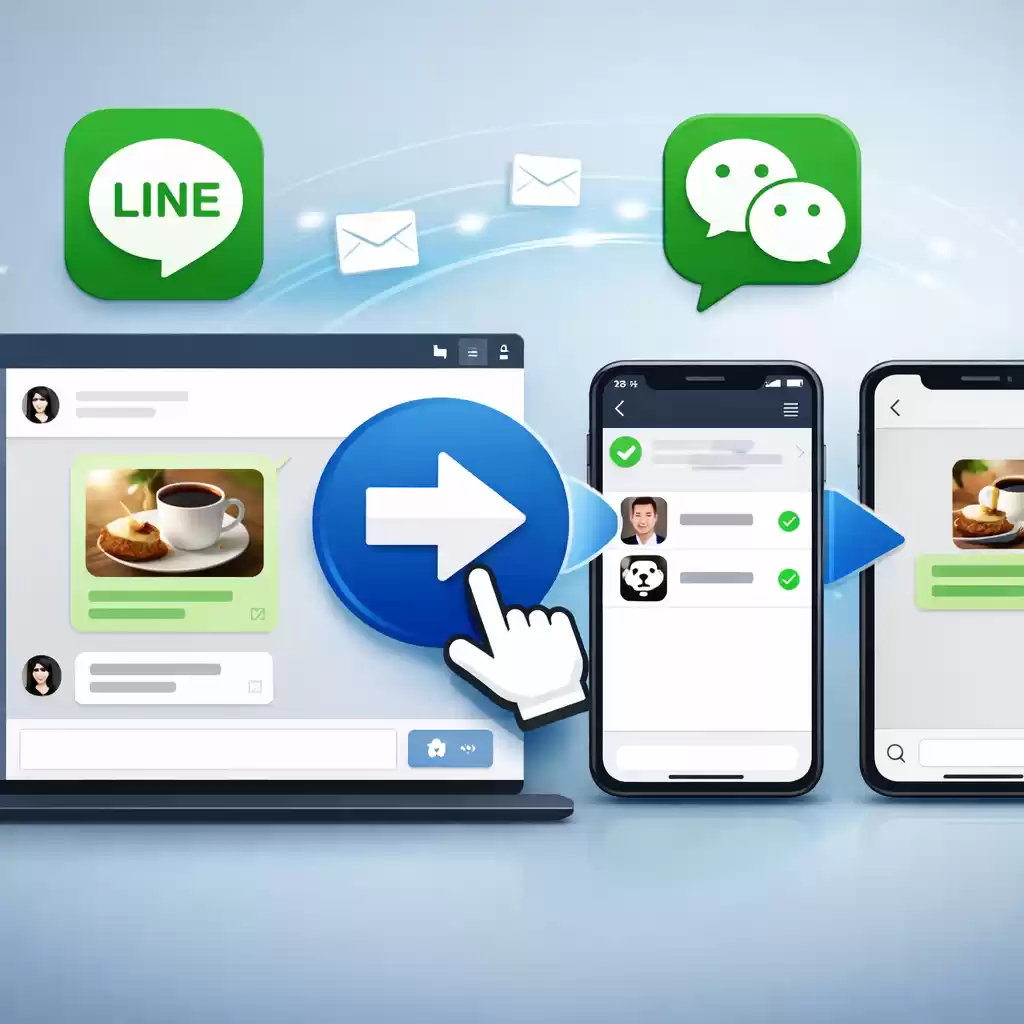 一键转发好友消息，分享更便捷，一键转发微信好友 - LINE下载-LINE下载