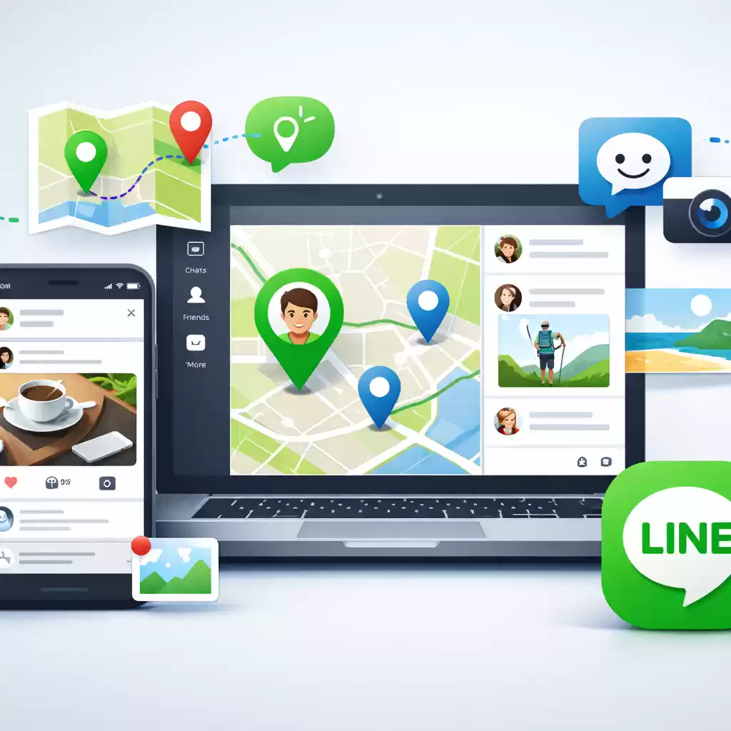 支持位置分享，LINE让你随时掌握好友动态，line能发动态吗-LINE下载