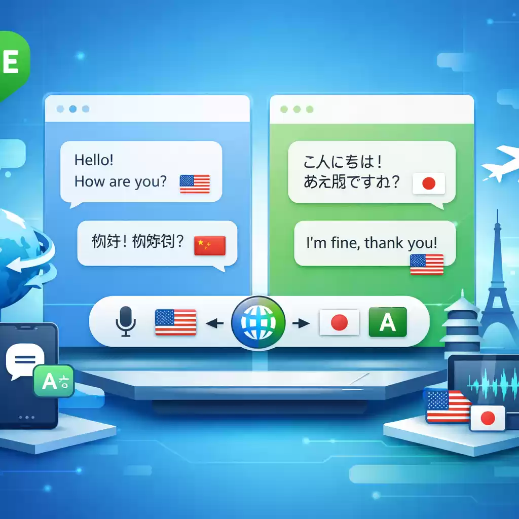 支持多国语音翻译，跨国沟通无压力，多国语言翻译神器 - LINE下载-LINE下载