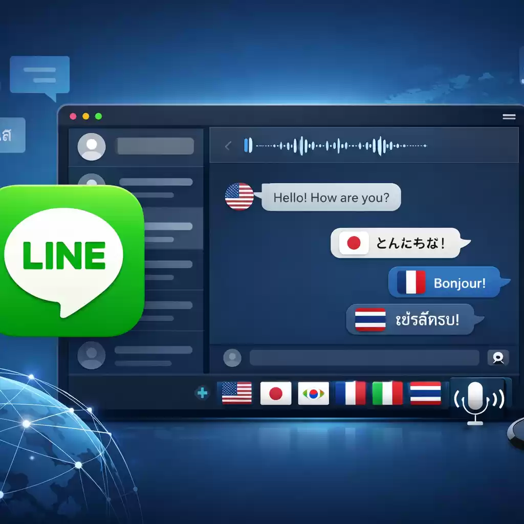 支持多国语音识别，跨国交流更便捷，多国语言识别软件-LINE下载