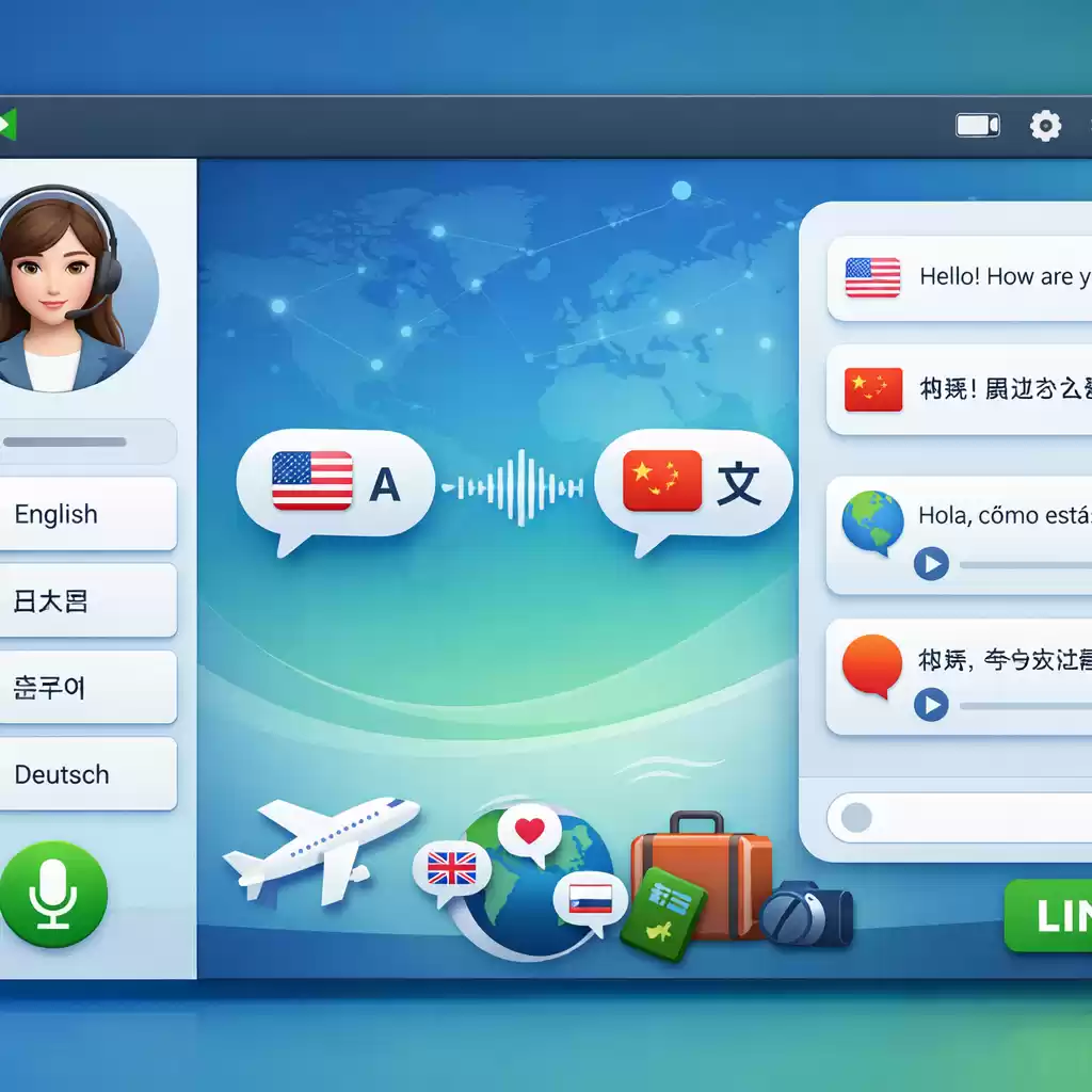 支持多国语音识别，跨国沟通更顺畅，多国语言语音翻译器app-LINE下载