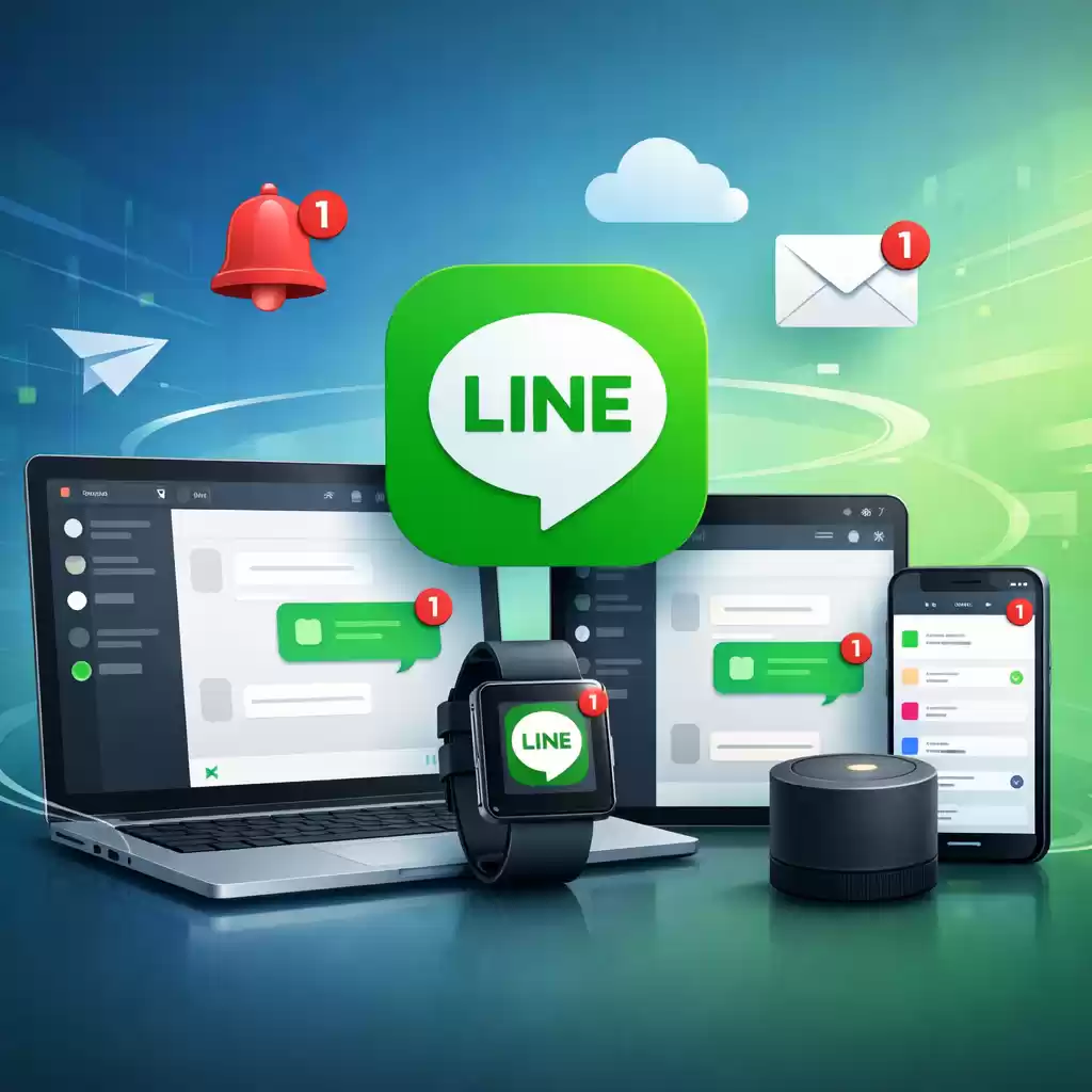 支持多平台推送通知，重要消息不错过，多平台推广的好处-LINE下载