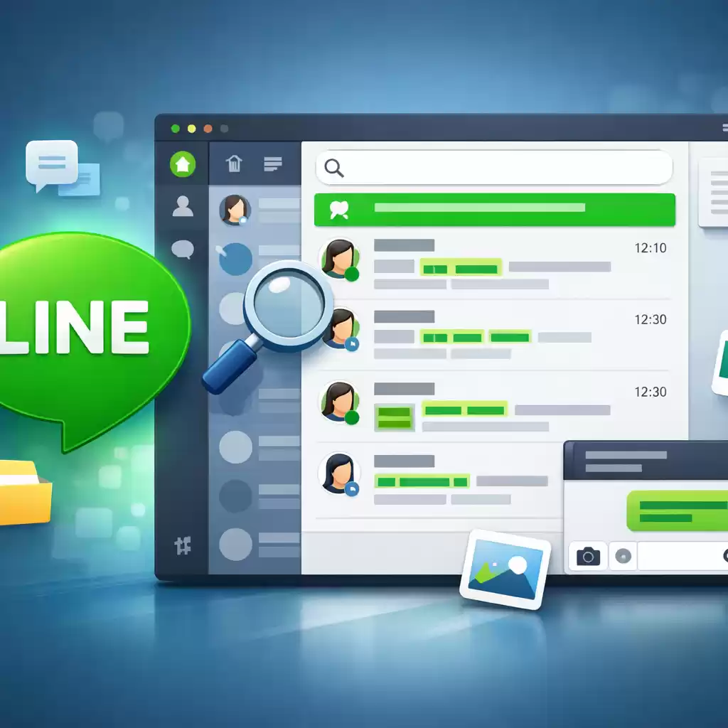 智能搜索聊天记录，LINE帮你快速找到内容，line记录找回-LINE下载