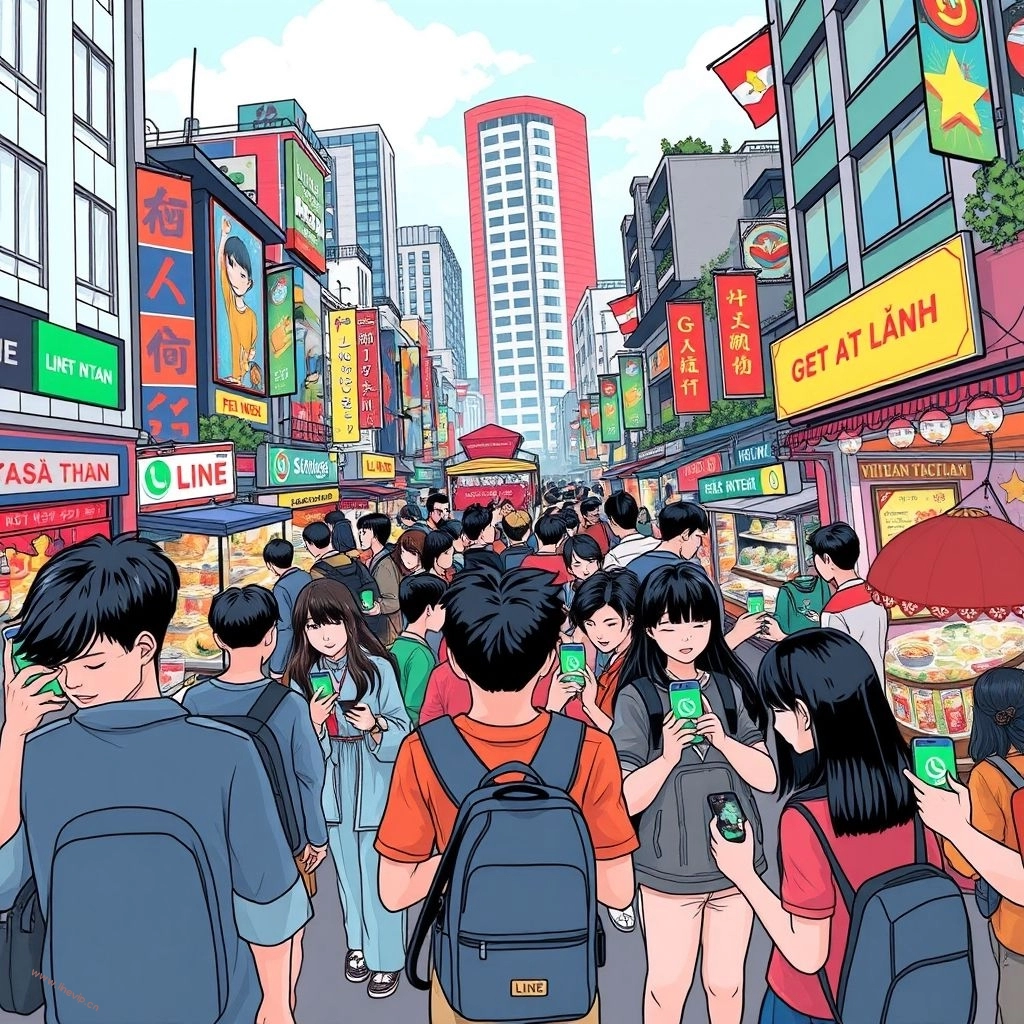 LINE在越南：超越咖啡馆的社交中心，line越南版-LINE下载
