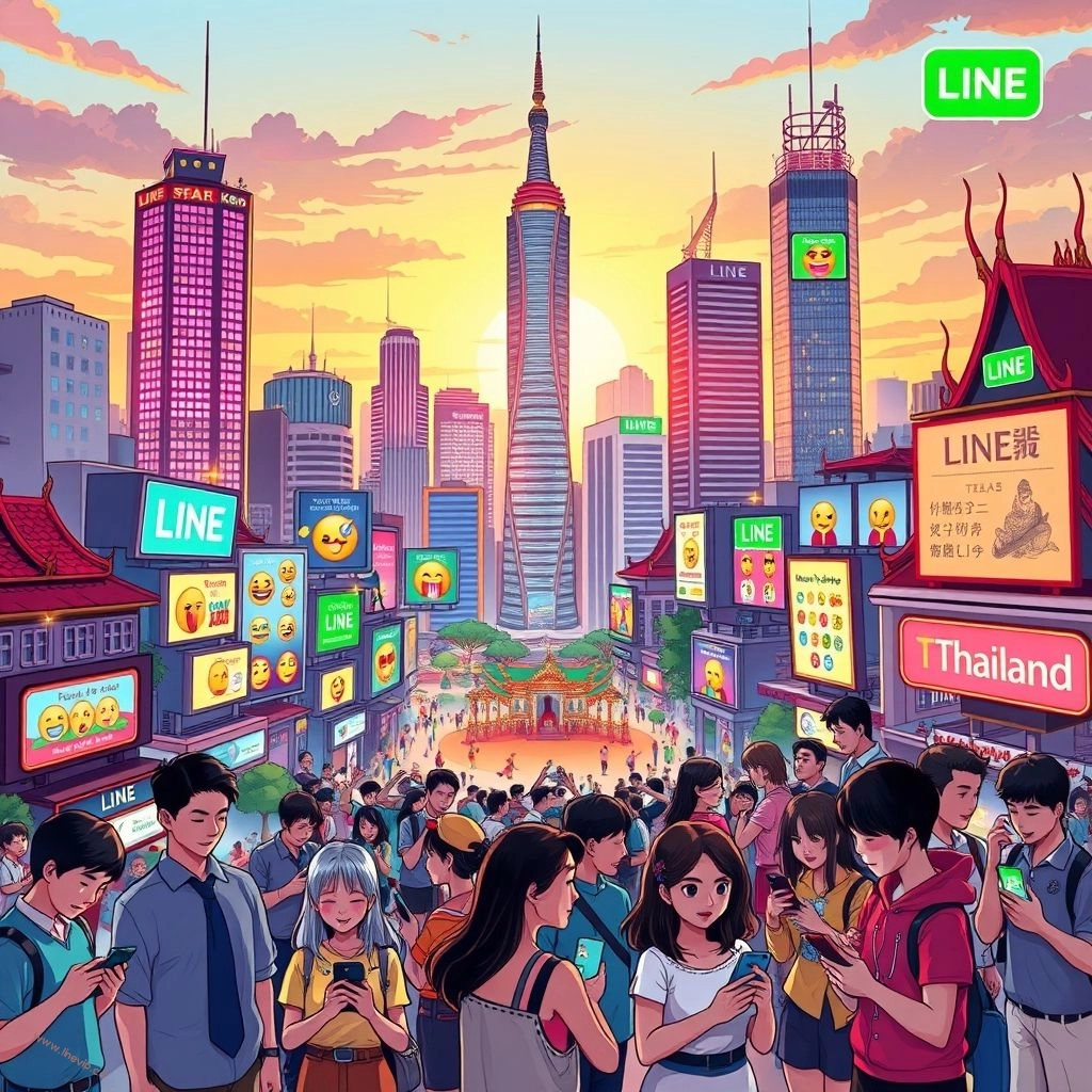 泰国的LINE热潮：为何其普及率高达90%，line tv泰国-LINE下载